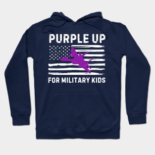 PURPLE UP FOR MILITARY KIDS 2024 Hoodie